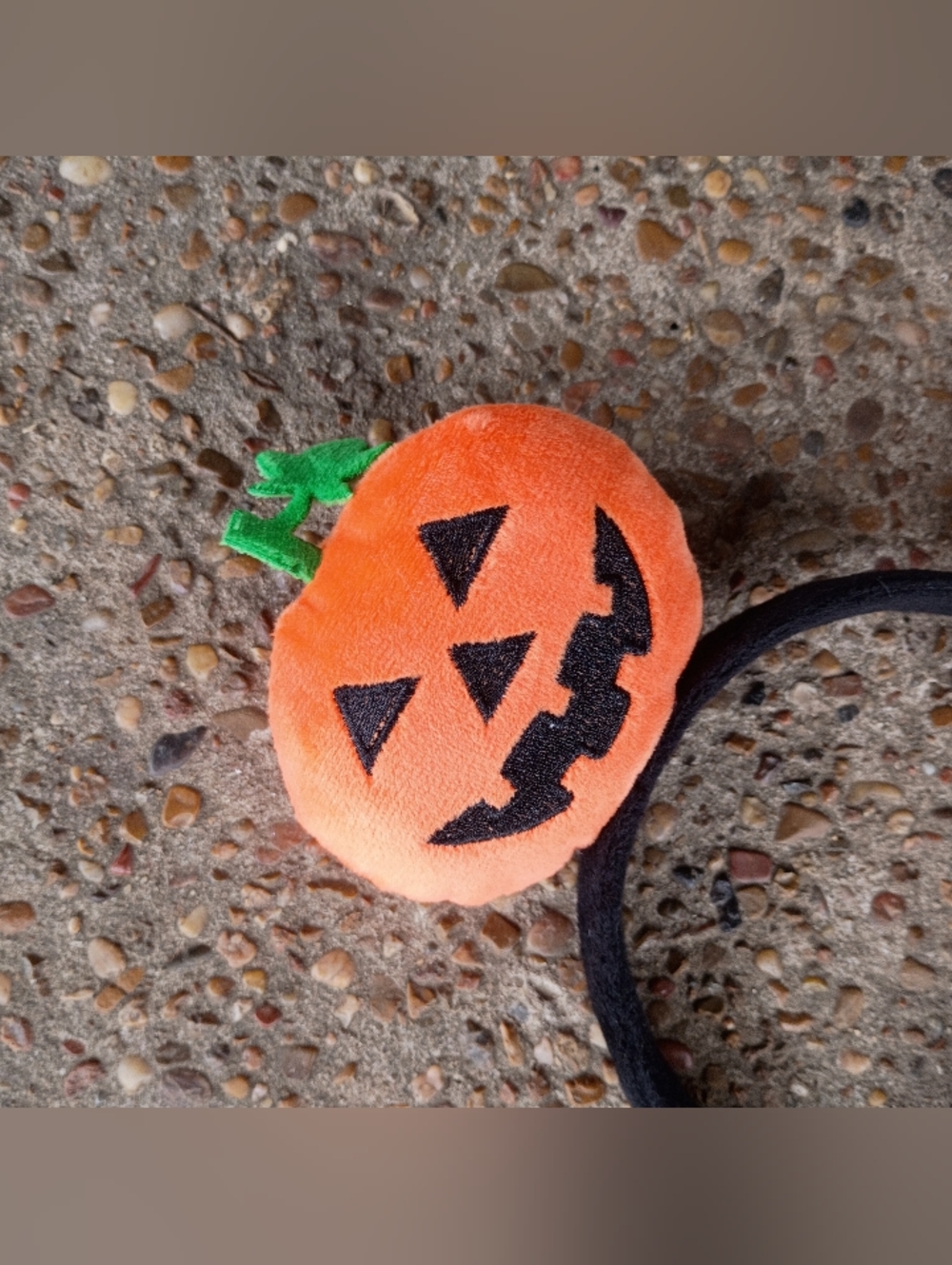 2/$10 Adult Halloween Pumpkin Headband - Orange Jack-O'-Lantern - Picture 3 of 4